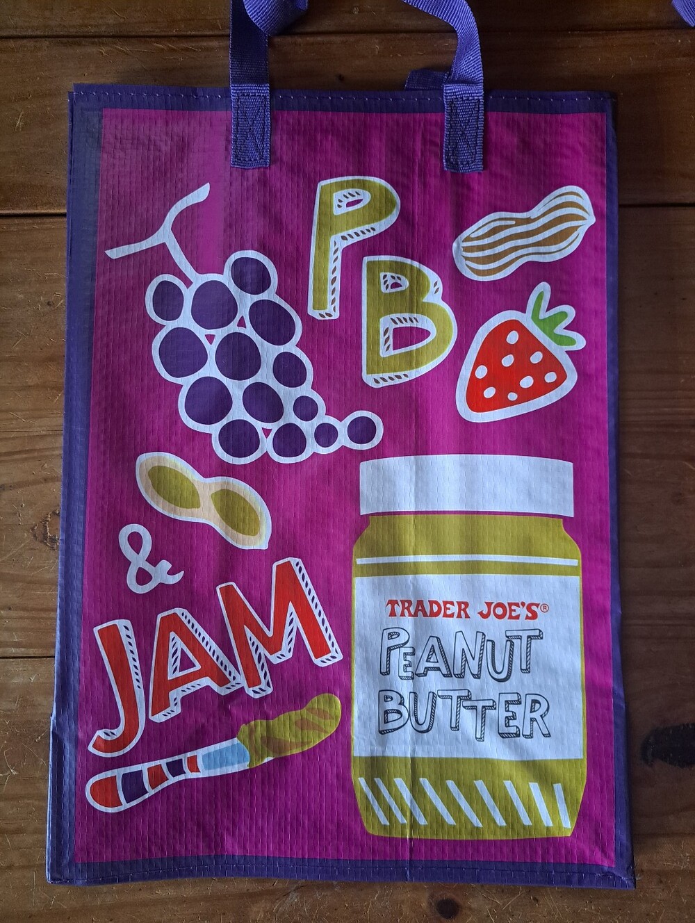 🛍️ Two Trader Joe's Comfort Food Reusable Shopping Bags Totes Summer 2025 NWOT - Picture 3 of 11